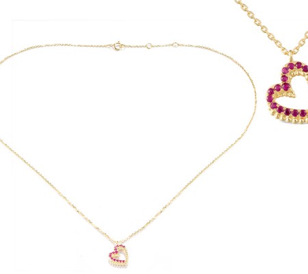 14KY Necklace Ruby (N320677ARUY14KY)