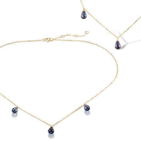 14KY Necklace Mystic Blue Topaz (N320787MBT14KY)