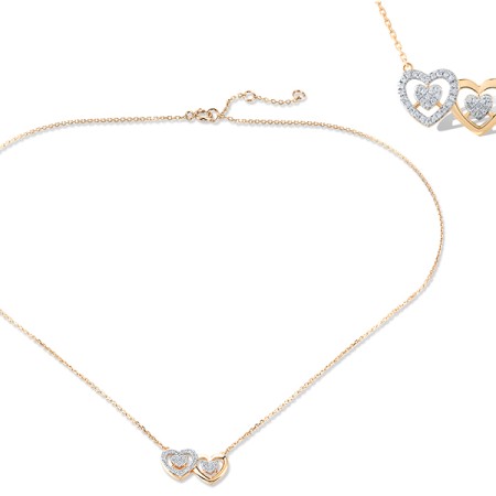 14KRW Necklace Diamond (N321044DIA14KRW)