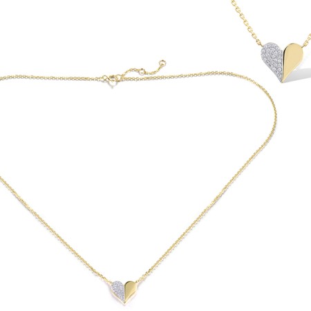 14KYW Necklace Diamond (N321180ADIA14KYW)