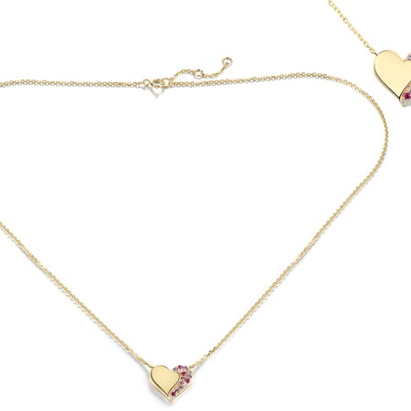 14KY Necklace Diamond,Pink Sapphire,Ruby (N321182APIS14KY)