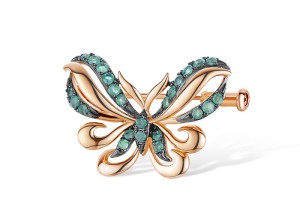 14KRB Brooch Emerald (O312612EMR14KRB)