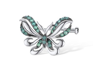 14KWB Brooch Emerald (O312612EMR14KWB)