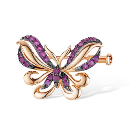 14KRB Brooch Ruby (O312612RUY14KRB)