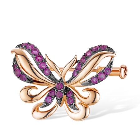 14KRB Brooch Ruby (O312612RUY14KRB)