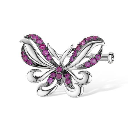 14KWB Brooch Ruby (O312612RUY14KWB)
