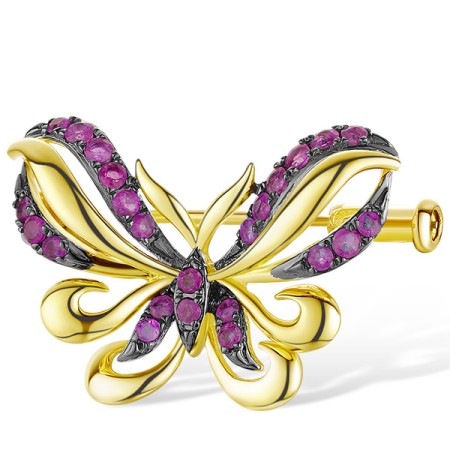 14KYB Brooch Ruby (O312612RUY14KYB)