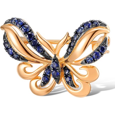 14KRB Brooch Blue Sapphire (O312612SAP14KRB)