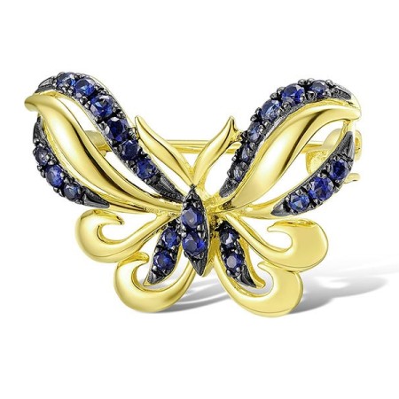 14KYB Brooch Blue Sapphire (O312612SAP14KYB)