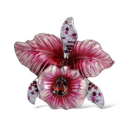 9KWB Brooch Diamond,Enamel,Garnet,Pink Sapphire,Ruby (O314187ENA9KWB)
