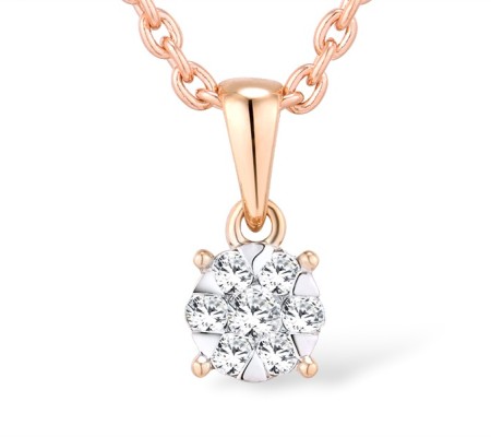 14KRW Pendant Diamond (P300026ADIA14KRW)