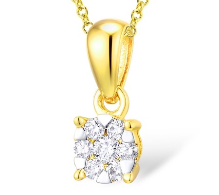 14KYW Pendant Diamond (P300026ADIA14KYW)