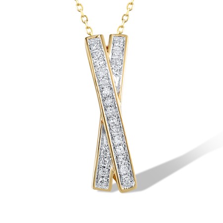 14KYW Pendant Diamond (P300226DIA14KYW)