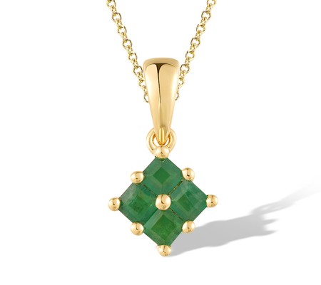 14KY Pendant Emerald (P300245EMR14KY)