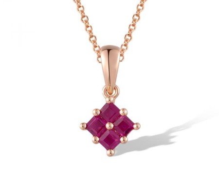 14KR Pendant Ruby (P300245RUY14KR)
