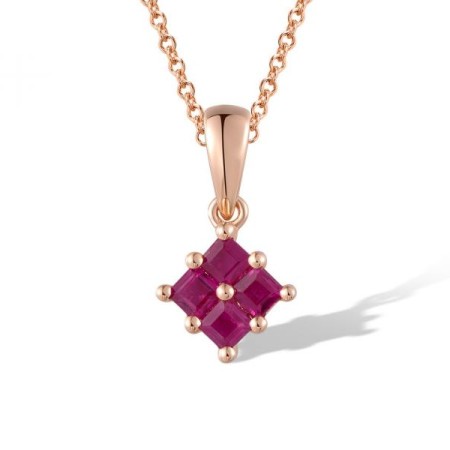 14KR Pendant Ruby (P300245RUY14KR)