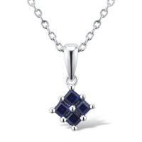 14KW Pendant Blue Sapphire (P300245SAP14KW)