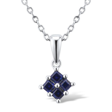 14KW Pendant Blue Sapphire (P300245SAP14KW)