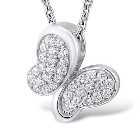 Sterling Silver Pendant White Cubic Zirconia (P301038WCZSL925)