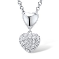 Sterling Silver Pendant White Cubic Zirconia (P301042WCZSL925)