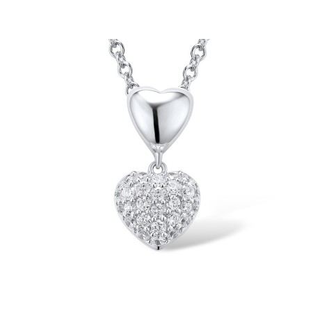 Sterling Silver Pendant White Cubic Zirconia (P301042WCZSL925)