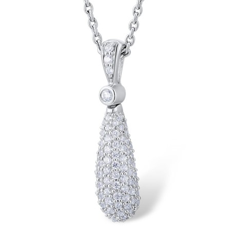 Sterling Silver Pendant White Cubic Zirconia (P301065WCZSL925)