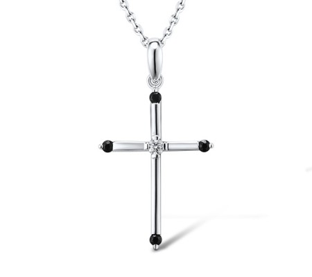 14KW Pendant Blue Sapphire,Diamond (P301282SAP14KW)