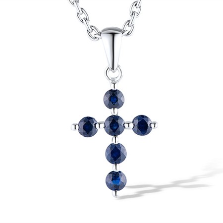 14KW Pendant Blue Sapphire without chain (P301284SAP14KW)