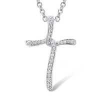 Sterling Silver Pendant White Cubic Zirconia (P301452WCZSL925)