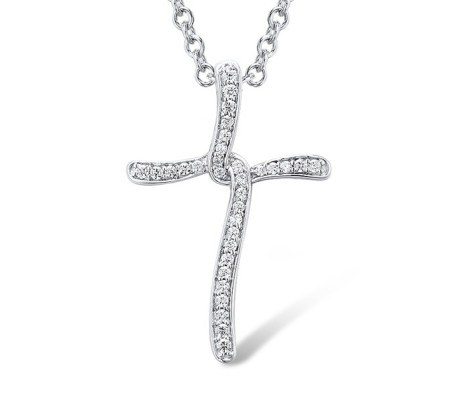 Sterling Silver Pendant White Cubic Zirconia (P301452WCZSL925)