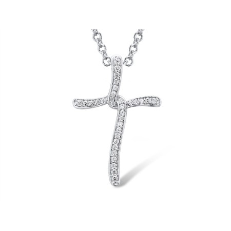 Sterling Silver Pendant White Cubic Zirconia (P301452WCZSL925)