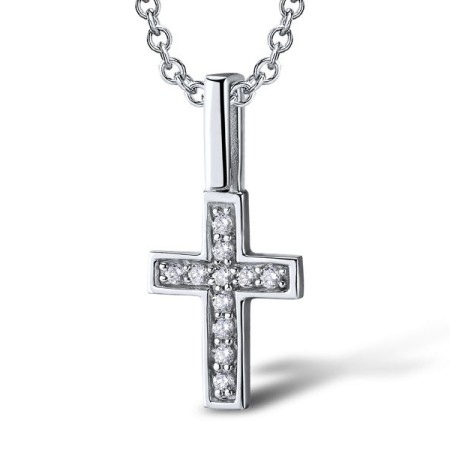 Sterling Silver Pendant White Cubic Zirconia (P303065WCZSL925)