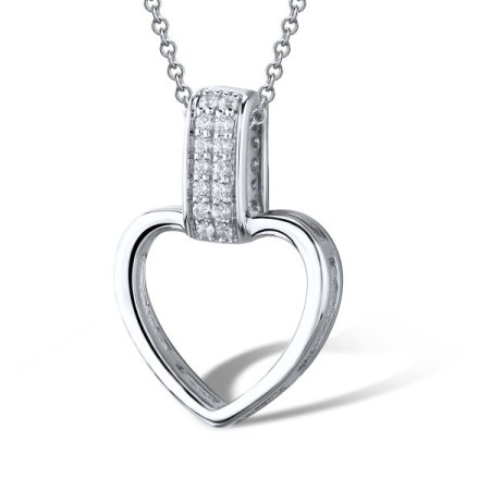 Sterling Silver Pendant White Cubic Zirconia (P303067WCZSL925)
