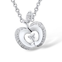 Sterling Silver Pendant White Cubic Zirconia (P303118WCZSL925)