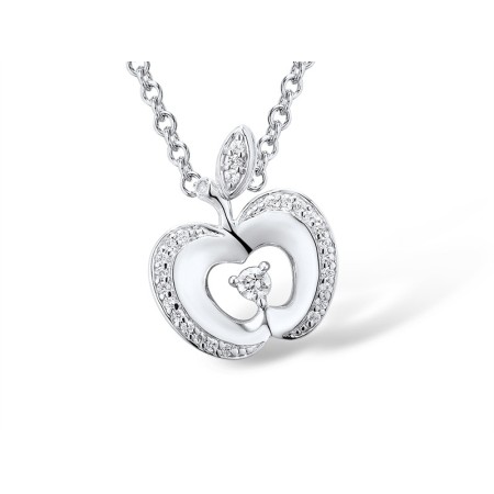 Sterling Silver Pendant White Cubic Zirconia (P303118WCZSL925)