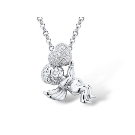 Sterling Silver Pendant White Cubic Zirconia (P303121WCZSL925)