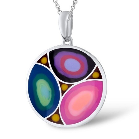 Sterling Silver Pendant Enamel (P303610ENA2SL925)