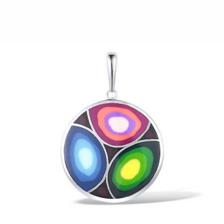 Sterling Silver Pendant Enamel (P303610ENASL925)