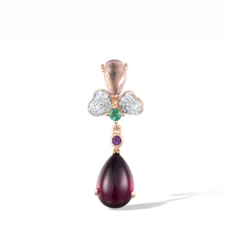 14KRW Pendant Amethyst,Diamond,Emerald,Rhodolite Garnet (P303877AMUL14KRW)