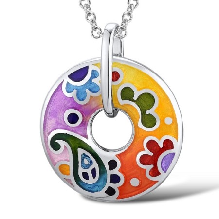 Sterling Silver Pendant Enamel (P303889ENM5SL925)