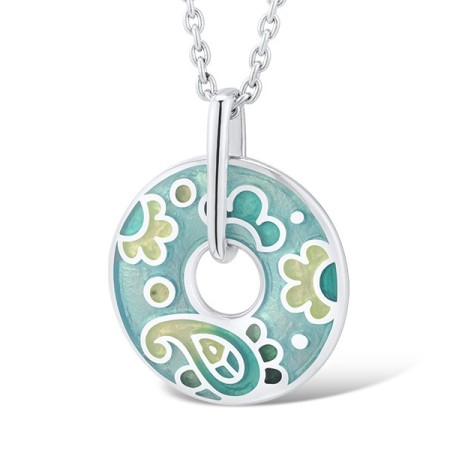 Sterling Silver Pendant Enamel (P303889ENM7SL925)
