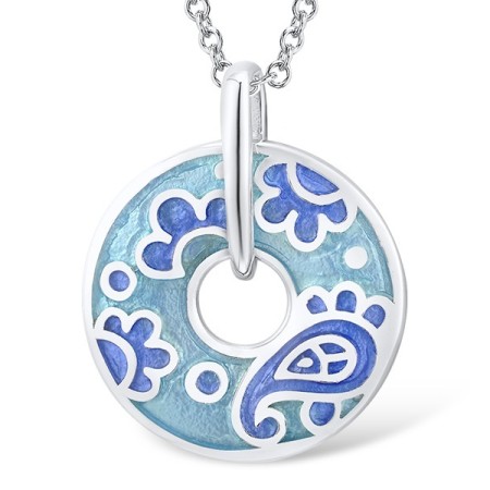 Sterling Silver Pendant Enamel (P303889ENM9SL925)