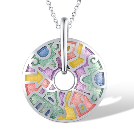 Sterling Silver Pendant  (P303889ENM6SL925)