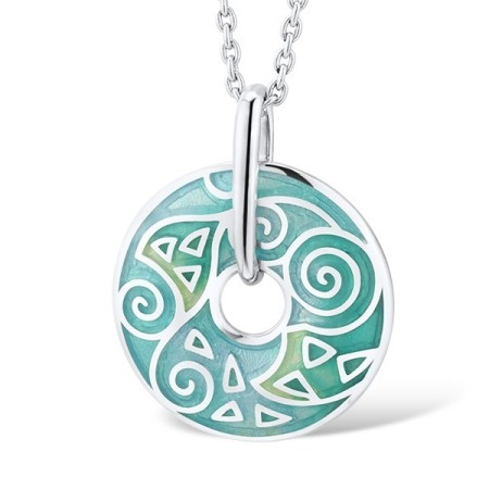 Sterling Silver Pendant Enamel (P303892ENM3SL925)