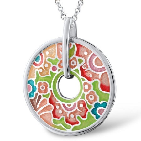 Sterling Silver Pendant Enamel (P303904ENM2SL925)
