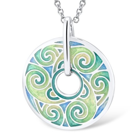 Sterling Silver Pendant Enamel (P303905ENM16SL925)
