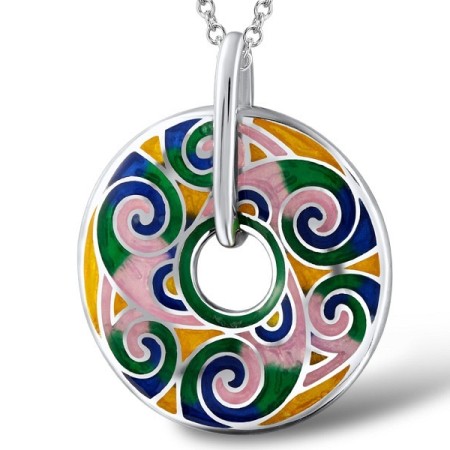 Sterling Silver Pendant Enamel (P303905ENM2SL925)