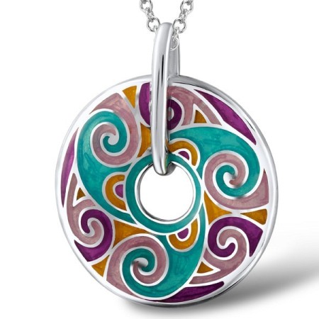 Sterling Silver Pendant Enamel (P303905ENMSL925)