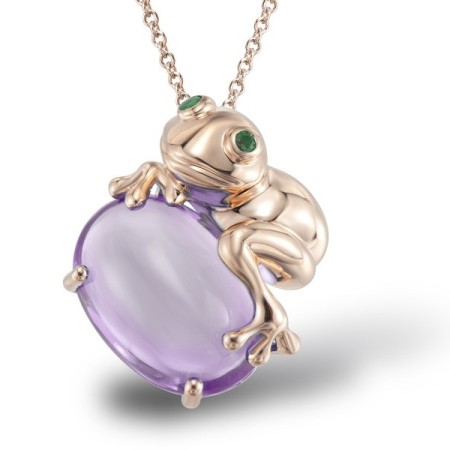 14KR Pendant Amethyst,Emerald (P304178EAM14KR)