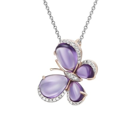14KRW Pendant Diamond,Amethyst (P304198AME14KRW)